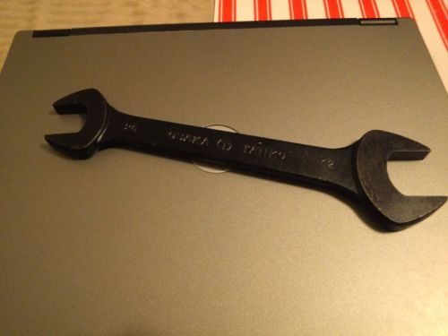 Osaka tanko m22 wrench 26mm x 32mm double open end crmo-vanadium 3-s for sale