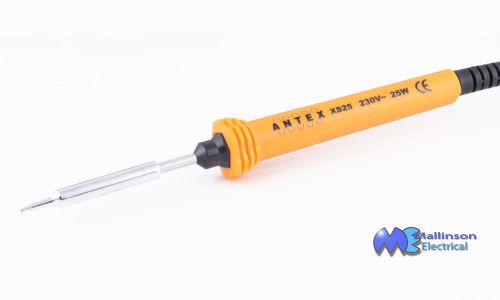 Antex xs-25 25w 230v soldering iron complete with pvc cable and plug for sale