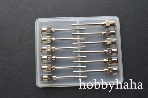 24pcs  1&#034;  14gauge blunt stainless steel dispensing syringe needle tips for sale