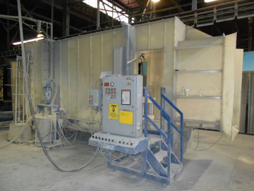 Nordson Powder Coating Canopy Booth 4X6 Entry Collector and Bag Recovery System