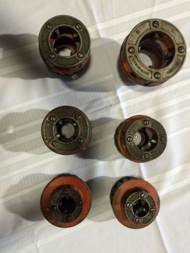 Lot of 6 Ridgid Die Heads 1/2&#034; up to 2&#034;