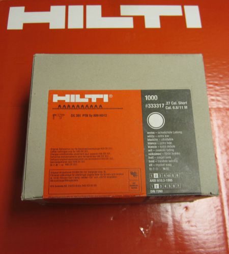 Hilti  short  0.25 cal white #  brand new , brand new , fast  shipping for sale
