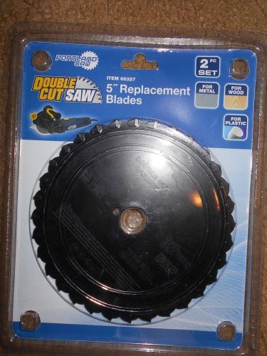 NEW Portland Saw Double Cut Saw 5&#034; Replacement Blades 2 pc set Item 68327