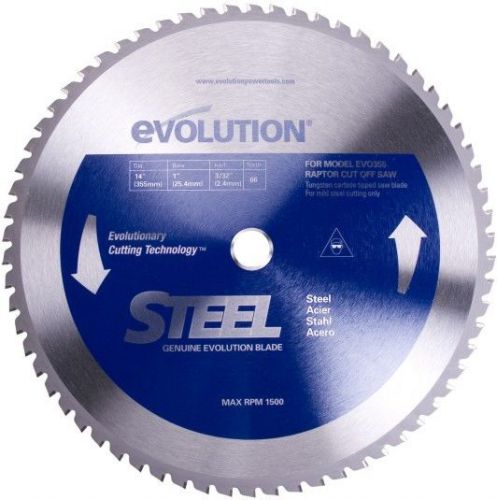 Evolution tct 14&#034; steel-cutting saw blade 14bladest for sale