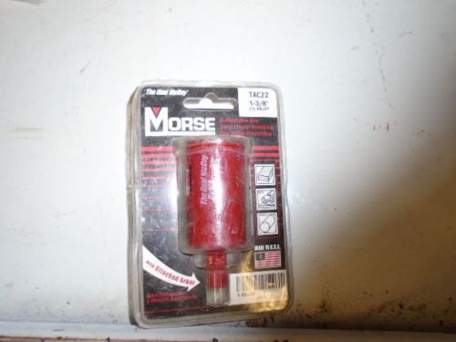 MORSE TAC22 1-3/8&#034; HOLE SAW NEW FREE SHIPPING IN USA SEE PHOTOS FOR DETAILS
