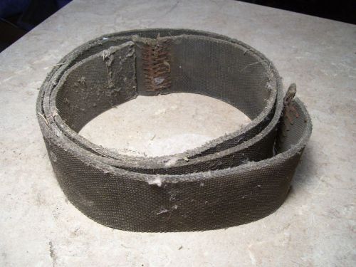 Vintage 3&#034; Steam Stationary Engine Threshing Machine Flat Belt #23