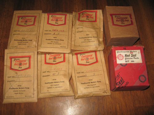 CONTINENTAL RED SEAL GAS ENGINE AA7 PARTS EXHAUST ELBOW CARB SCREWS VINTAGE