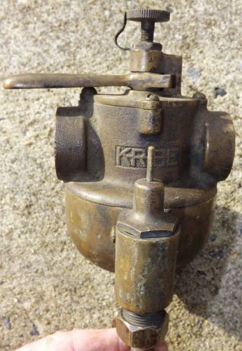 Antique engine brass krice carburetor 1&#034; pipe for sale