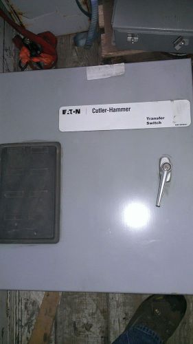 Eaton cutler hammer 3 phase 30 amp manual transfer switch for sale