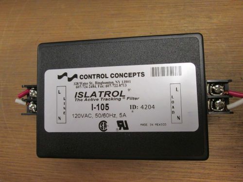 Control Concepts  Islatrol  I-105  120VAC  5A  Used