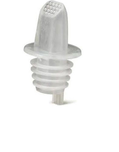 A Bag Of 12 Clear Plastic Free Flow Pourer w/ Screen