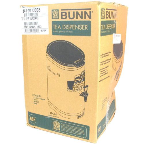 Bunn stainless steel oval 4-gallon tea dispenser for sale