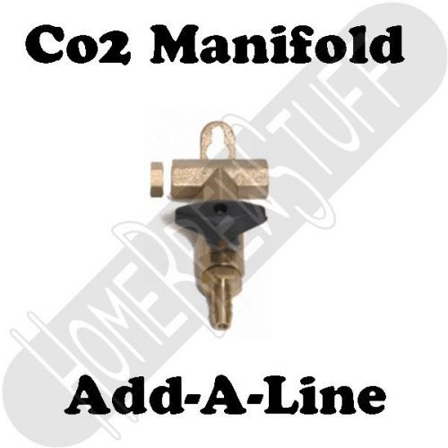 Add on co2 air gas distribution manifold splitter draft beer kegerator 5/16 barb for sale