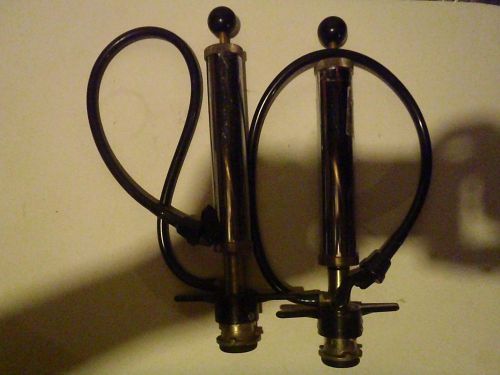 Beer Keg Tap Pump Handle With Hoses Lot 2X Party Kegger Chrome