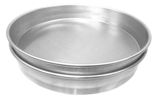 Allied metal cpn7x2 hard aluminum nesting pizza/cake pan  straight sided  7 by 2 for sale