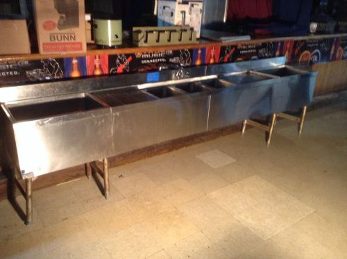 3 compartment Bar Sink w /Coldplates