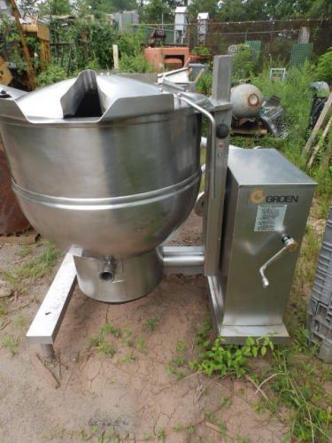 Groen 60 gallon gas fired tilting kettle for sale