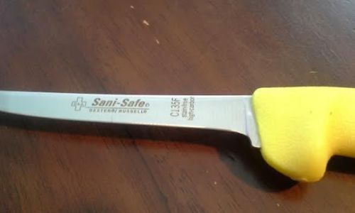 5-Inch Narrow Flexible Boning Knife#C 135F Sani-Safe by Dexter.  NSF Approved.