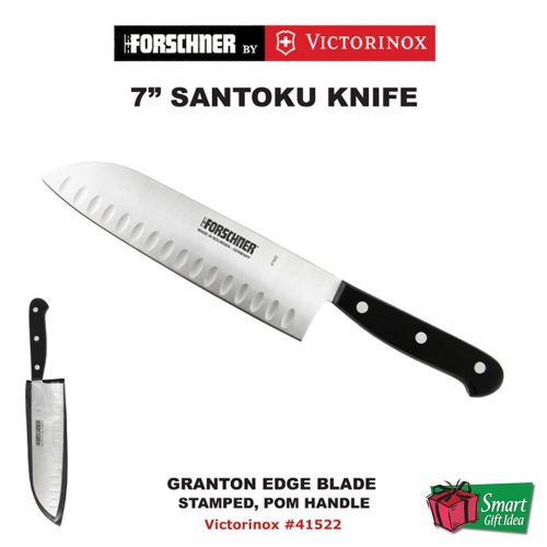 7&#034; STAMPED SANTOKU KNIFE_GRANTON EDGE BLADE_POM_FORSCHNER BY VICTORINOX #41522