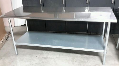 Used royal industries 72&#034; stainless steel work table***very clean!!! looks new** for sale