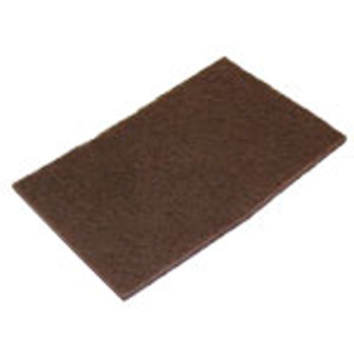 SAIT Aluminum Oxide Abrasive Hand Pads - 6&#034; x 9&#034; - 20 Pack - Brown