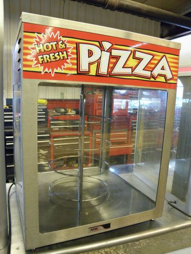 Apw wyott counter top heat and hold hot food pizza display warming cabinet for sale
