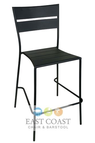 New Aero Collection Commercial Indoor / Outdoor Steel Ladder Back Bar Stool