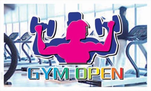 Bb103 gym open banner shop sign for sale
