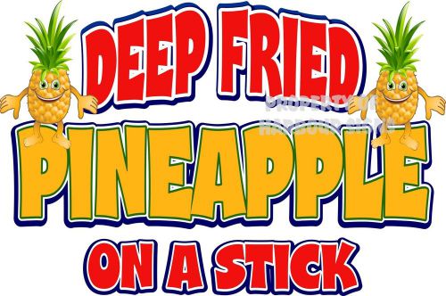 Deep Fried Pineapple Decal 24&#034; Food Truck Concession RestaurantVinyl Sticker