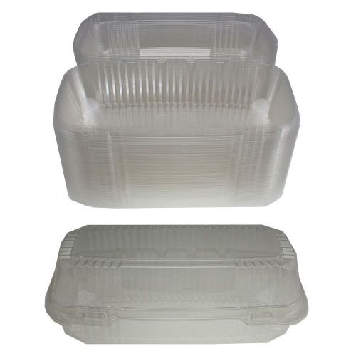 250 pactiv clearview smartlock hinged large hoagie container food restaurant lot for sale