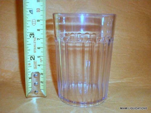 Lot of 60 8oz commercial tumbler carlisle 302-1108-07  clear fluted for sale