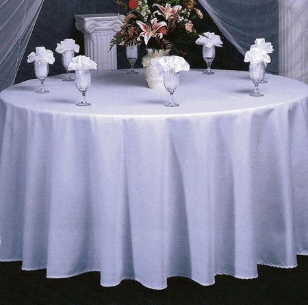 40 Pack of 120&#034; Round High Quality Tablecloths - WHITE