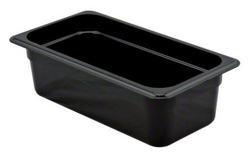 Cambro 34CW-110 4-Inch Camwear Polycarbonate Food Pan  Size 1/3  Black