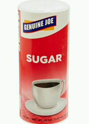Genuine Joe GJO56100 Natural Sweetener Pure Cane Sugar, 20 oz Canister (Pack of