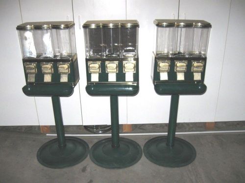 3 Head Candy/Gunball  Vending Machine with Stand/Base