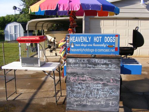 Business for Sell - Complete Portable Hotdog Cart with attached grill, ice chest