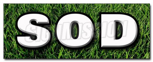 48&#034; SOD DECAL sticker landscape landscaper for sale grass seed farm grasses