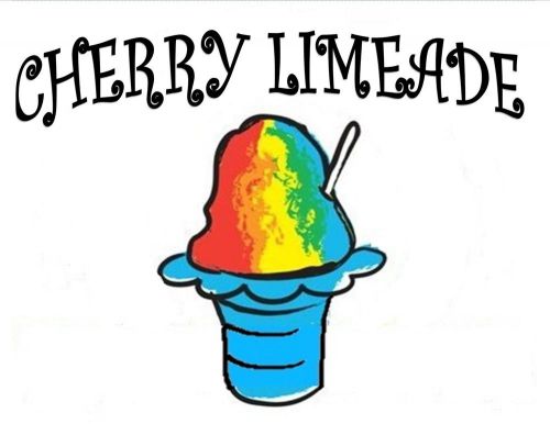 CHERRY LIMEADE SYRUP MIX SHAVED ICE / SNOW CONE Flavor GALLON CONCENTRATE #1