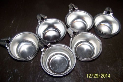 6-  4oz Stainless Steel Bowls