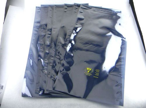 LOT OF 7 NEW ANTI STATIC SHIELDING BAGS 10&#034; x 20&#034; 1001020 OPEN TOP
