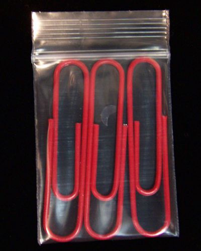 300 - 1-1/2&#034; x 2&#034; Clear 2.5 mil APPLE Recloseable Zipper Zip Lock LDPE Zip Bags