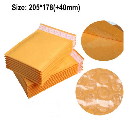 20Pc 20.5x17.8 Postal Kraft Paper Air Bubble Envelope Paper Shipping Bag Airmail