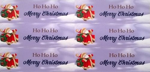 68 x Merry Christmas Stickers for Invitations Xmas Cards Invoices. Ho Ho Ho!