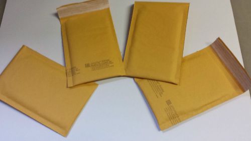 JIFFYLITE BUBBLE CUSHIONED MAILERS #000  4&#034; X 8&#034; (LOT OF 25)