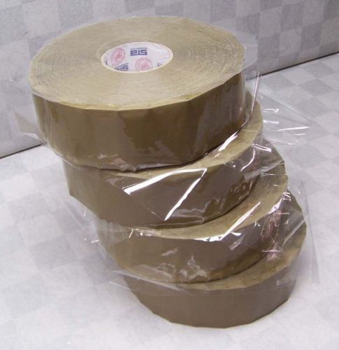 4 Rolls 3&#034; Supreme Carton Case Box Sealing Tape 3000ft 72mm/914M/1.8mil 1180