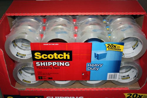 SCOTCH Shipping Packing Tape 8 Rolls 1,88 IN x 54.6 YD 436 YD Total, HEAVY DUTY