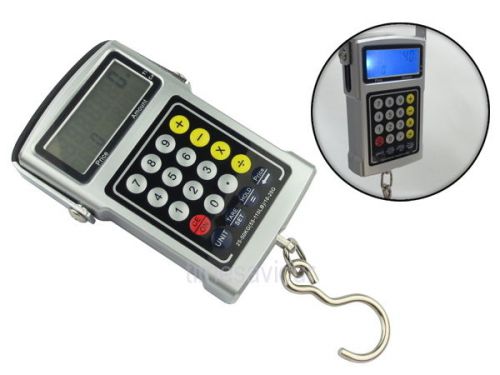 Multi function 50kg x 20g portable hanging digital scale postal tool calculator for sale