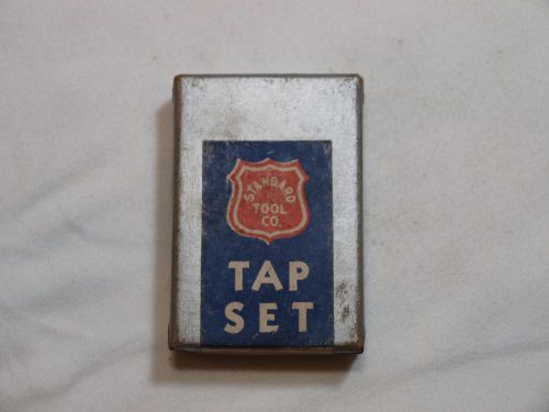 Standard tool co. 3/8&#034;-24 nf vintage tap set original box  list 131 carb. for sale