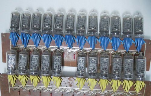 Lot of 23 IN-8-2 IN8-2 ИН-8-2 Russyan Nixie Tubes for clock.Used TESTED.