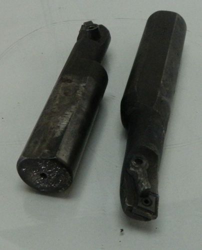 2 - Carbide Insert Turning Cutters, 1-1/4&#034; Dia. Used, WARRANTY